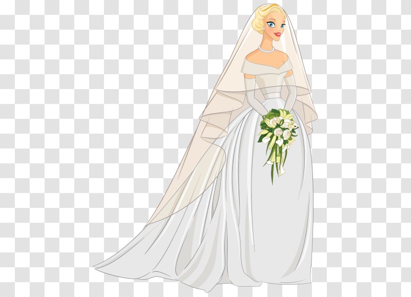 Bride Illustration Vector Graphics Religious Veils Drawing - Fictional Character Transparent PNG