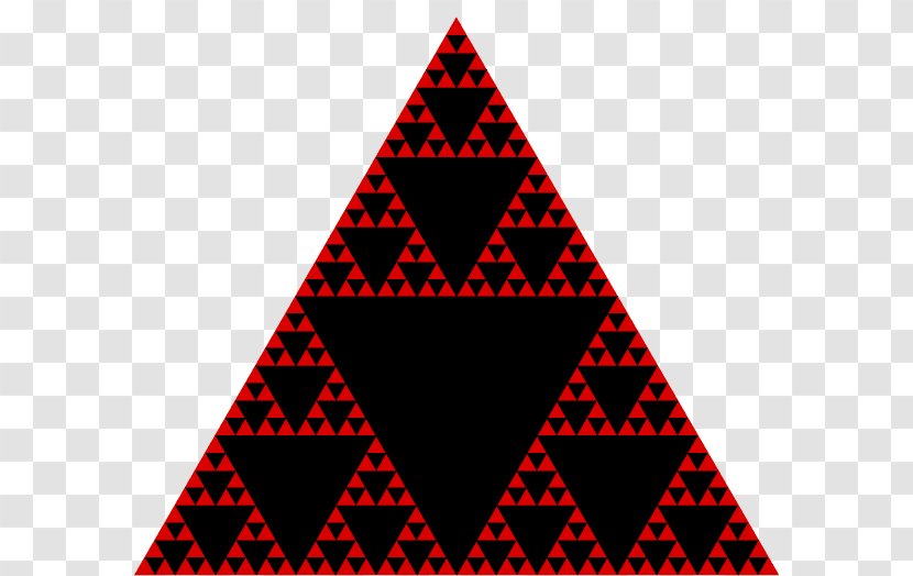 Sierpinski Triangle Fractal Pascal's Recursion - Algorithmic Art Transparent PNG