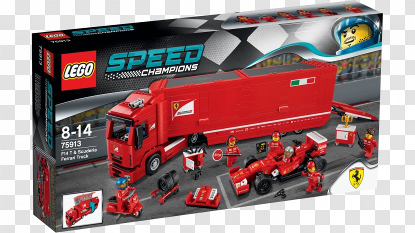 Ferrari F14 T LEGO 75913 Speed Champions & Scuderia Truck Car Lego Racers Transparent PNG