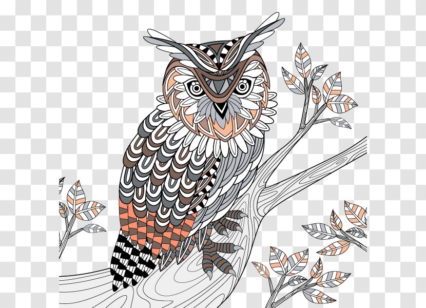 Great Horned Owl Bird Coloring Book - Stock Photography Transparent PNG