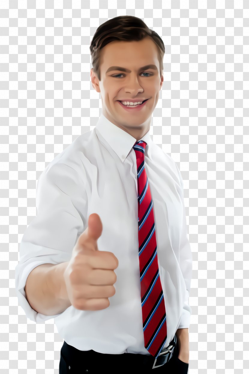 Finger Gesture Tie Thumb Arm - Business Formal Wear Transparent PNG
