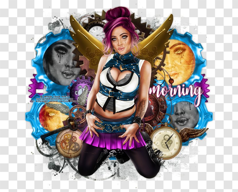 Purple - Steampunk Hairstyles Transparent PNG