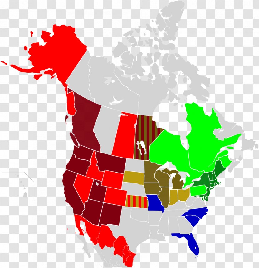 United States Canada Map American Civil War Louisiana Purchase - Blank Transparent PNG