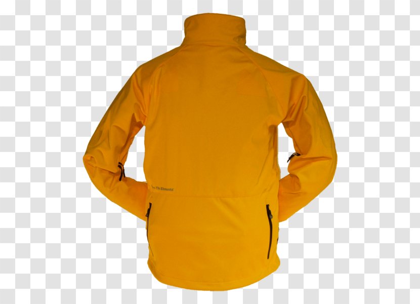 Polar Fleece Sleeve Neck - Jacket - Orange Transparent PNG