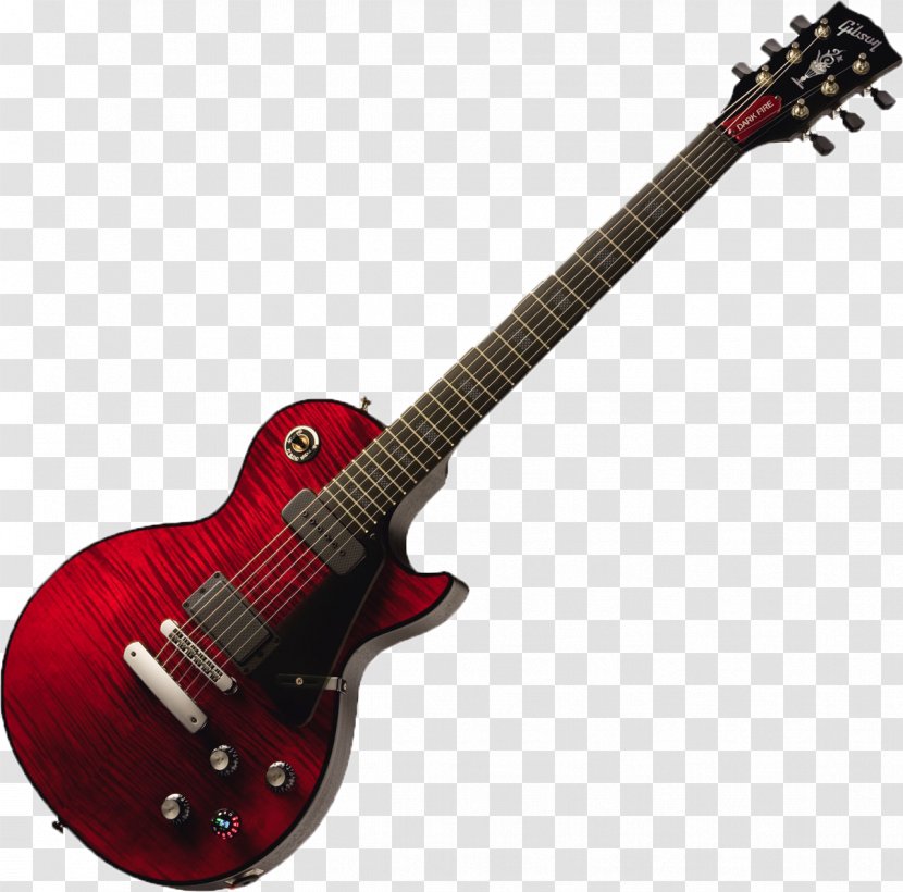 Gibson Les Paul Junior Electric Guitar Dark Fire - Frame - Red Transparent PNG
