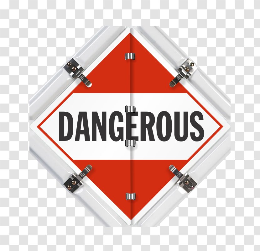 Dangerous Goods Placard Material Transport Combustibility And Flammability - Wind Mil Transparent PNG