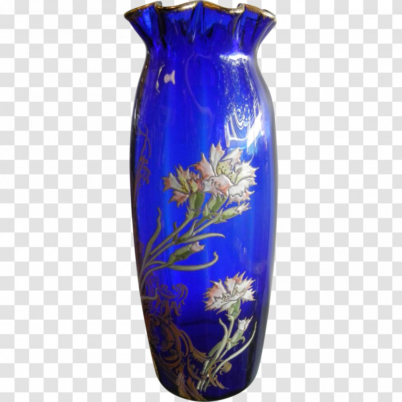 Vase Cobalt Blue Glass Paint Transparent PNG