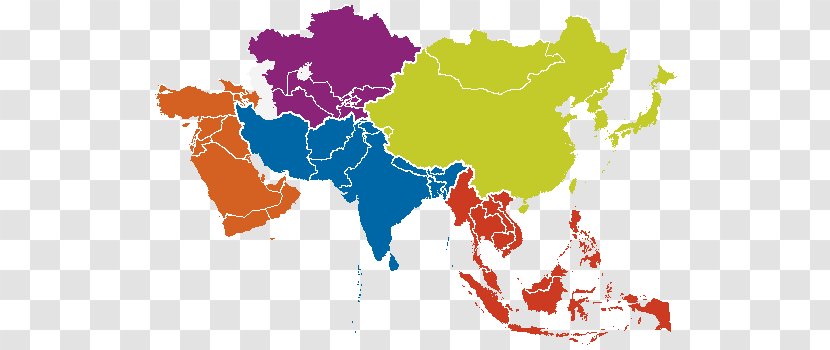 Asia Vector Map - Geography Transparent PNG