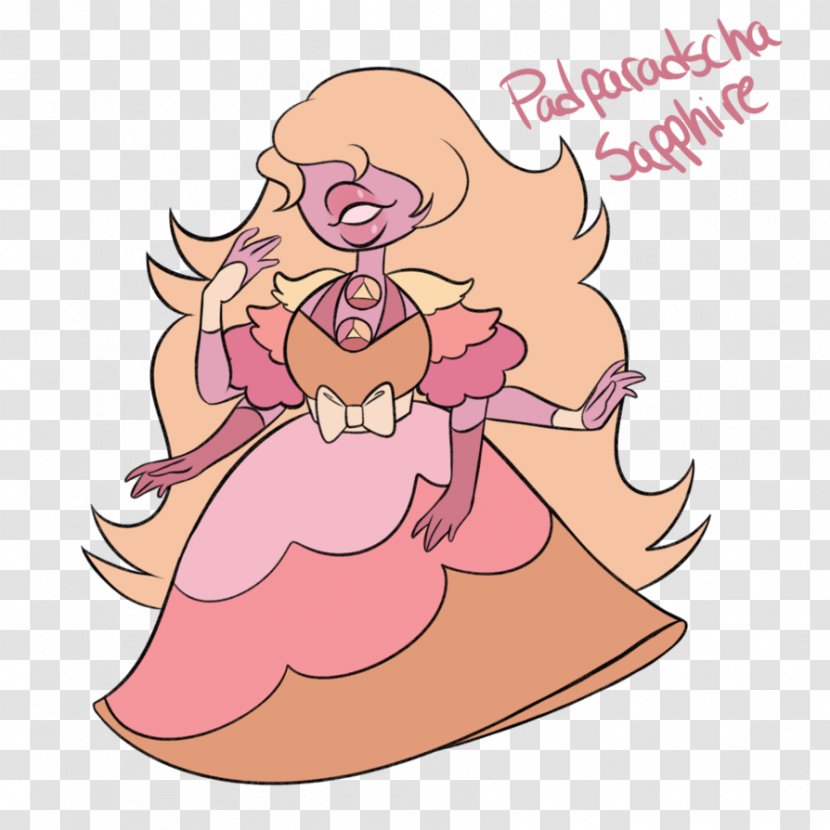 Padparadscha Sapphire Gemstone Hope Diamond - Watercolor Transparent PNG