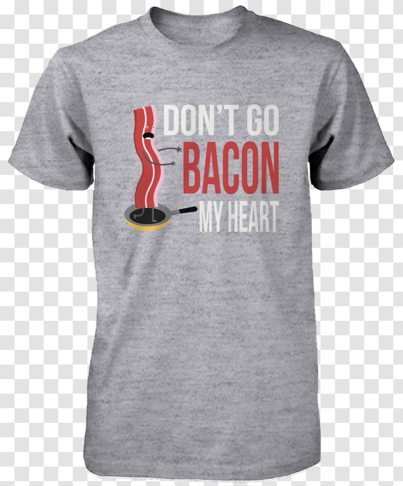 Printed T-shirt Top Couple - Sleeve - Bacon And Eggs Transparent PNG