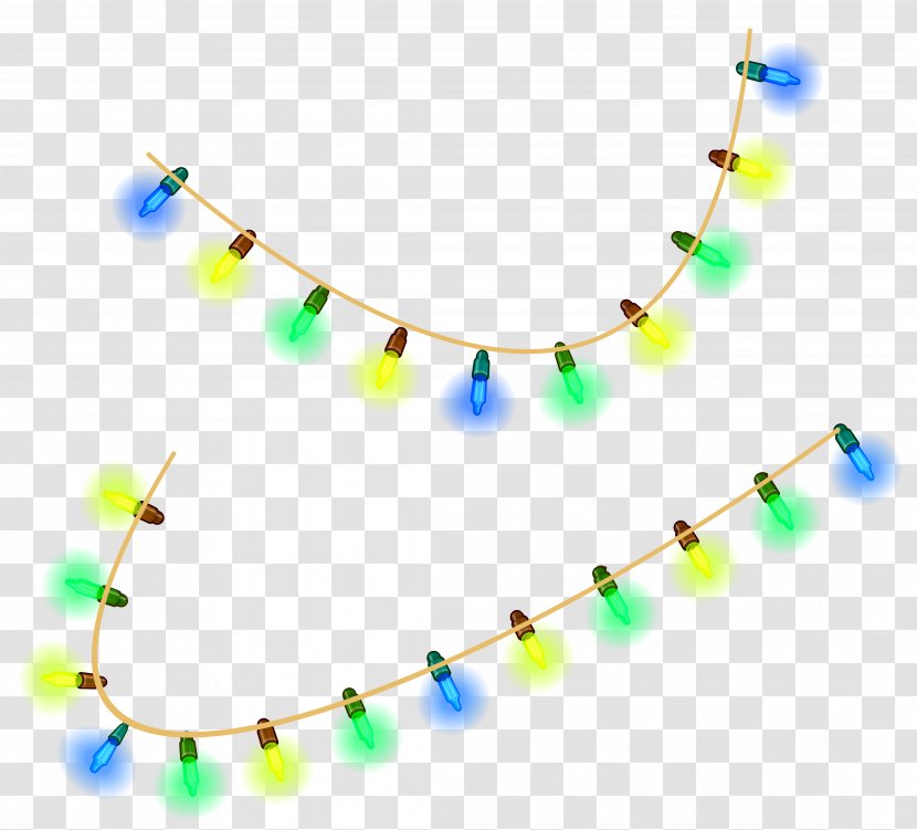 Christmas Lights Clip Art - Turquoise - Transparent Clipart Picture Transparent PNG