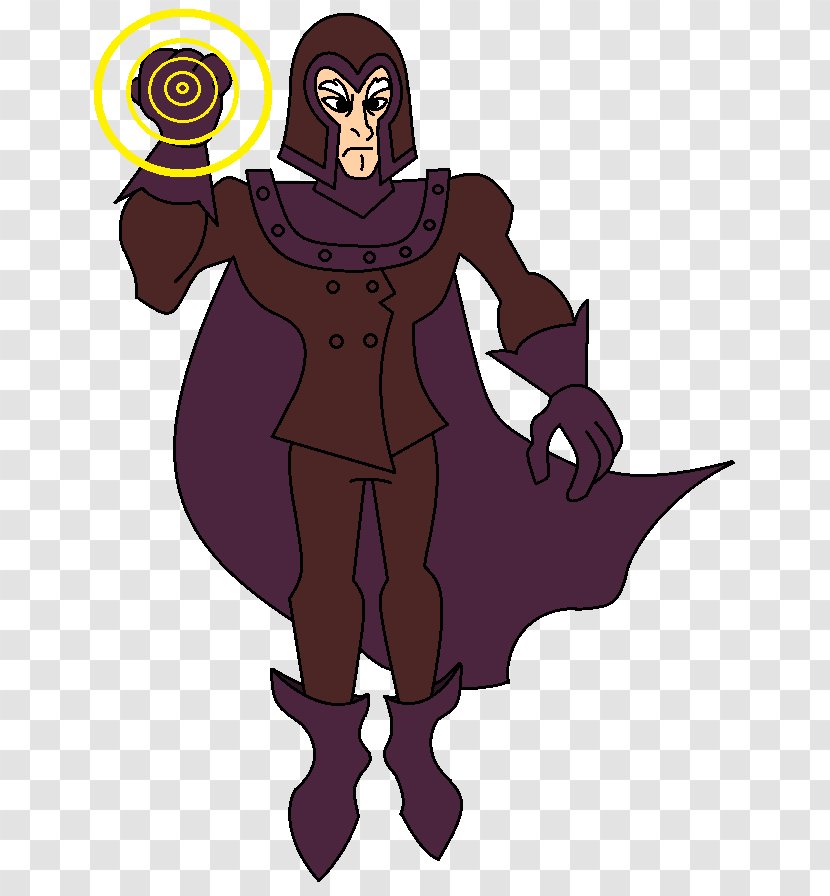 Fiction Cartoon Purple Violet - Character - Magneto Transparent PNG