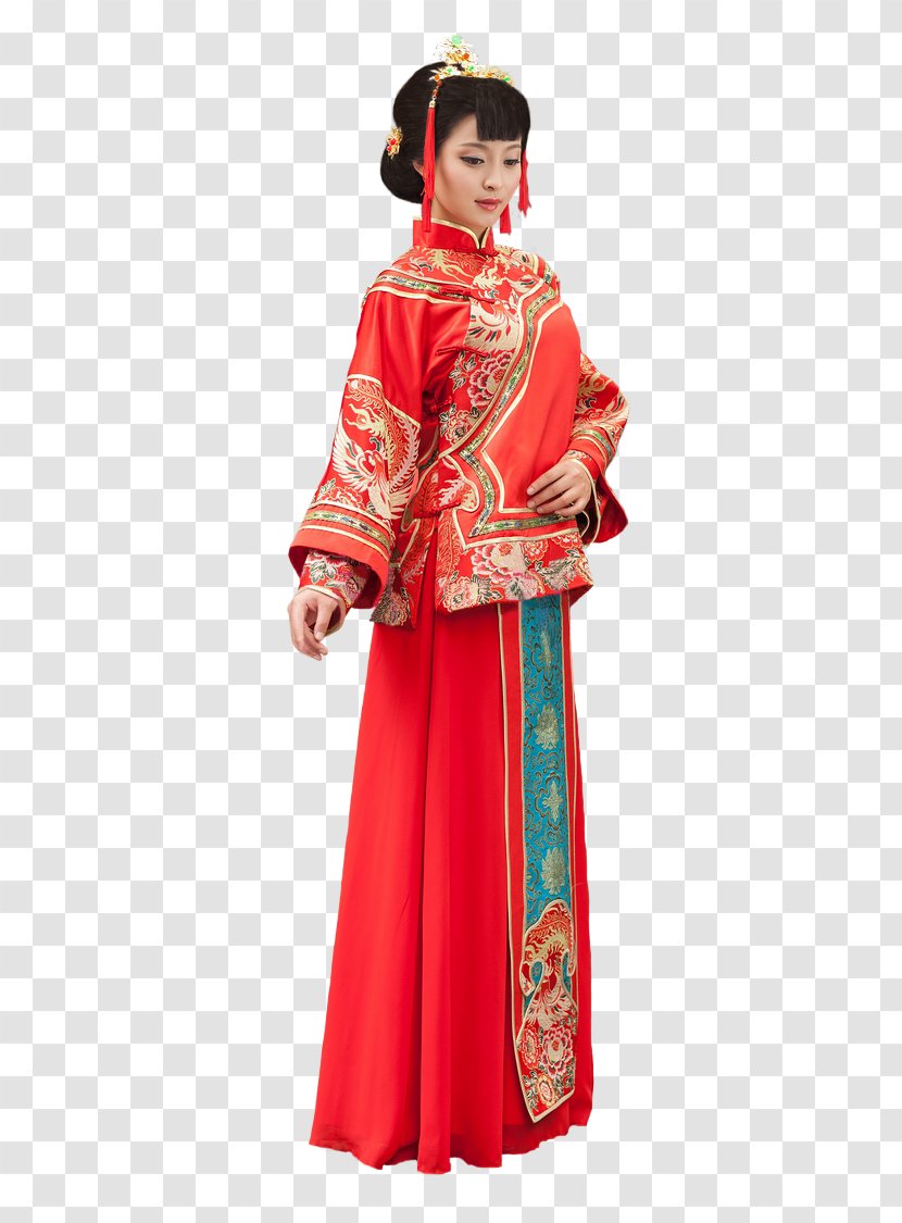 Bride Wedding Chinese Marriage Formal Wear China - I Transparent PNG