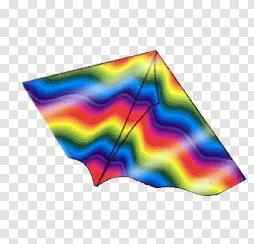 Dye Triangle - Paper Plane Rainbow Dividing Line Transparent PNG