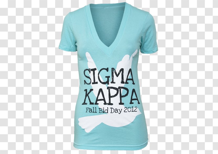 T-shirt Sleeve Neck Font - Aqua - Kappa Pride Transparent PNG