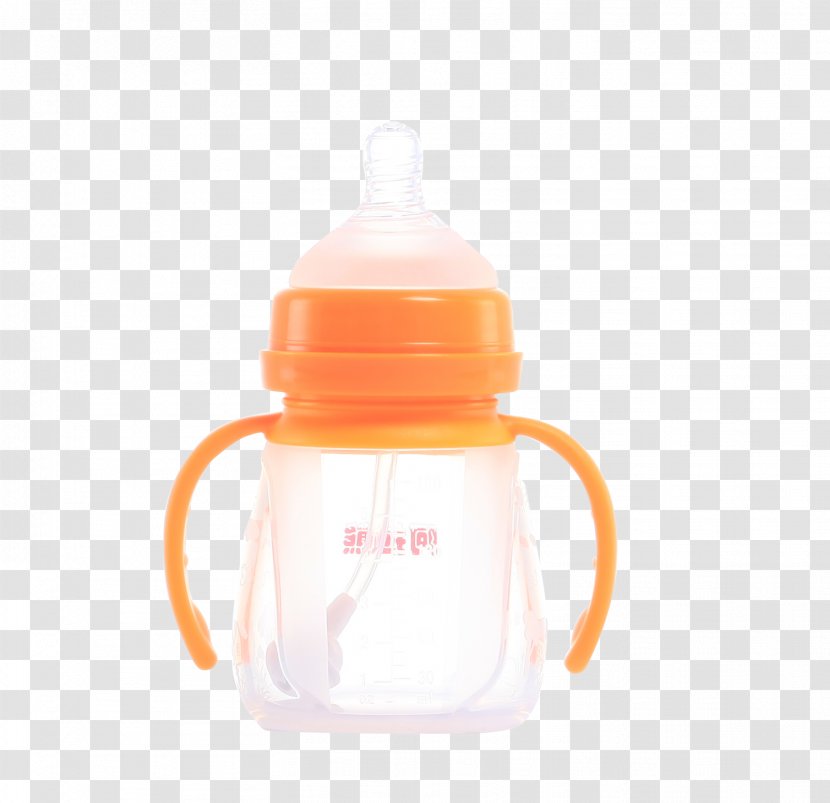 Water Bottles Juice Coconut Milk Baby - Orange - PP Plastic Bottle Transparent PNG