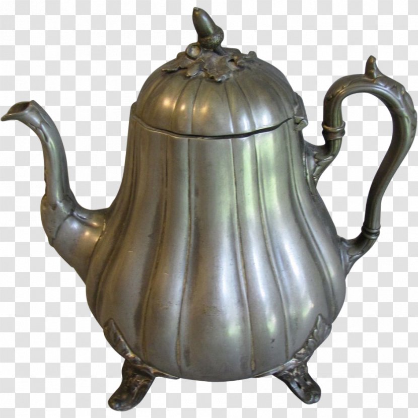 Teapot Pitcher Tea Set Pewter - Kettle Transparent PNG