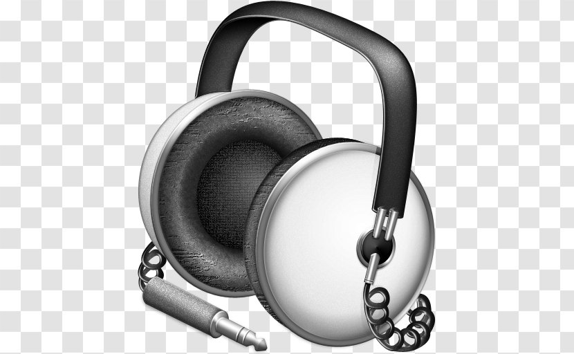 ITunes ICO Icon - Headphones - Silver Transparent PNG
