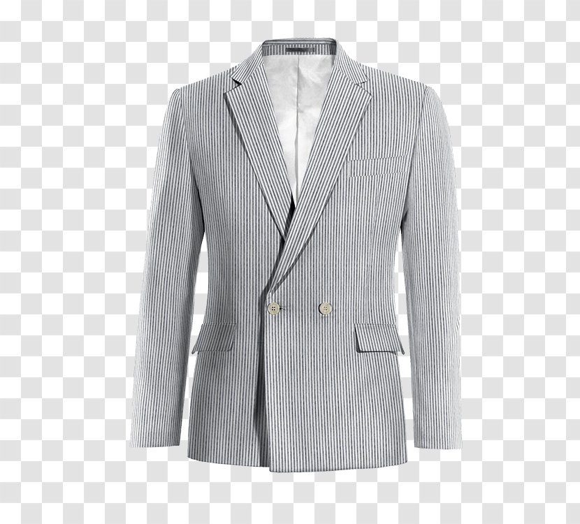 Blazer Seersucker Double-breasted Jacket Sport Coat - Wool Transparent PNG