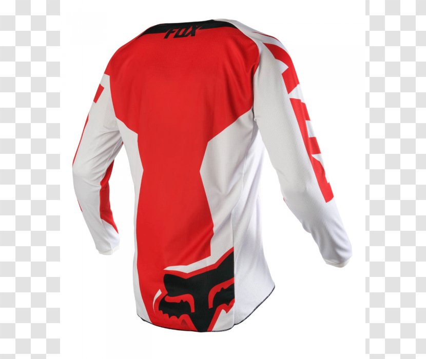Fox Racing Motocross Shirt Pants Motorcycle - Red Transparent PNG