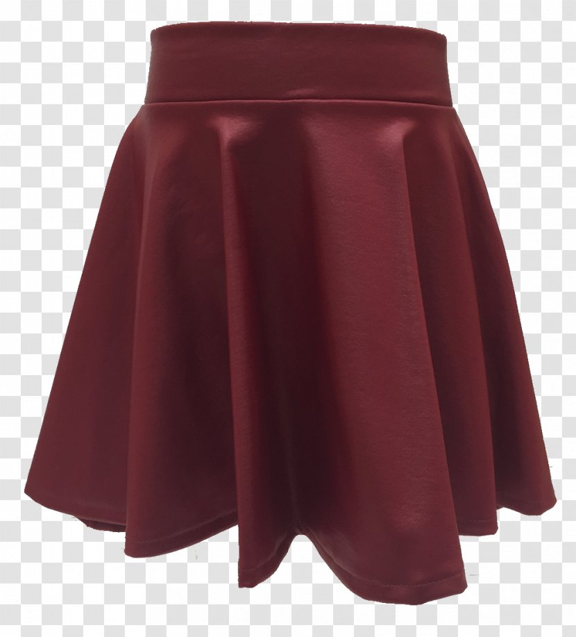 Waist Skirt Maroon Velvet - Spray Material Transparent PNG