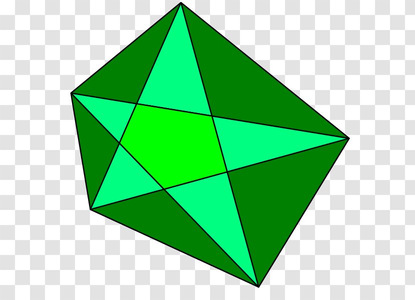 Triangle Point Symmetry Pattern - Green Transparent PNG