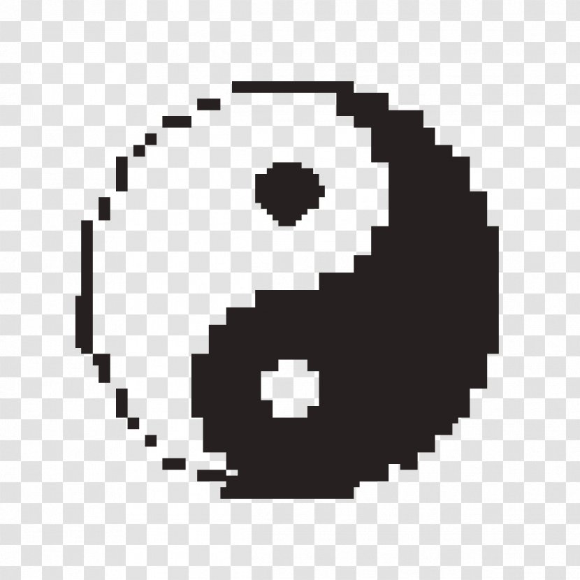 Pixel Art Yin And Yang Image - Allposterscom - Symbol Transparent PNG
