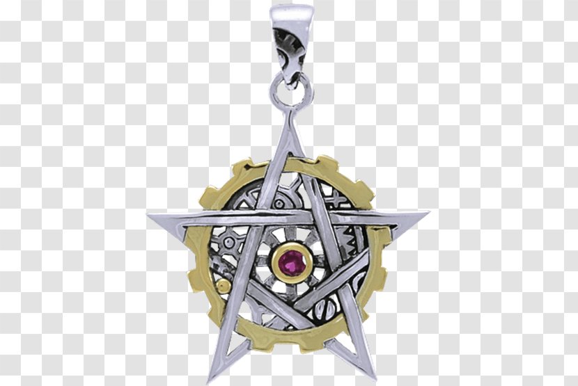Pentagram Jewellery Charms & Pendants Pentacle Steampunk - Gear Transparent PNG