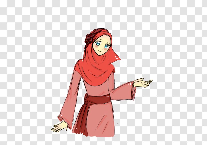 Muslim Islam Hijab Cartoon - Watercolor Transparent PNG