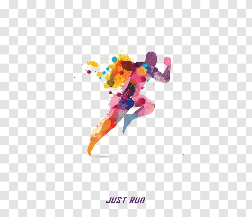 Euclidean Vector Color Download - Silhouette - The Running Man Transparent PNG