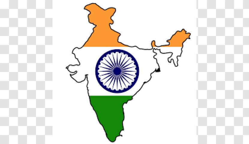 Flag Of India Indian Independence Movement Map - Silhouette Transparent PNG