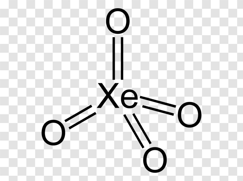 Xenon Tetroxide Lewis Structure Hexafluoride Chemistry - Line Art - Trioxide Transparent PNG