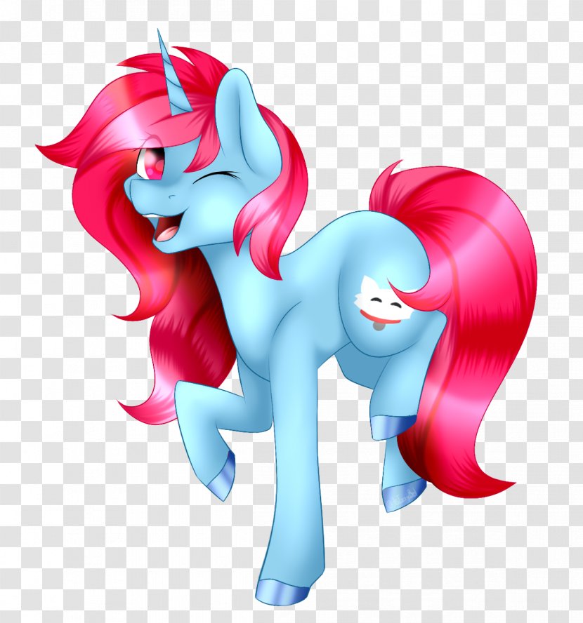 Animated Cartoon Illustration Pink M Figurine - Heart - Little Pony Unicorn Transparent PNG