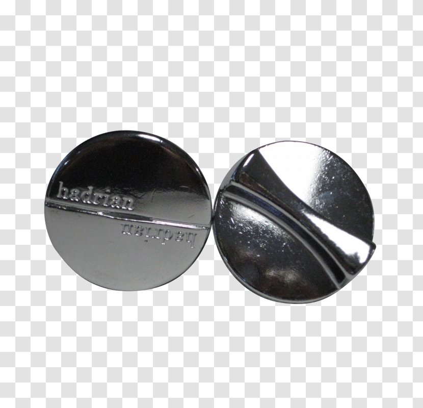 Silver Cufflink Button Transparent PNG