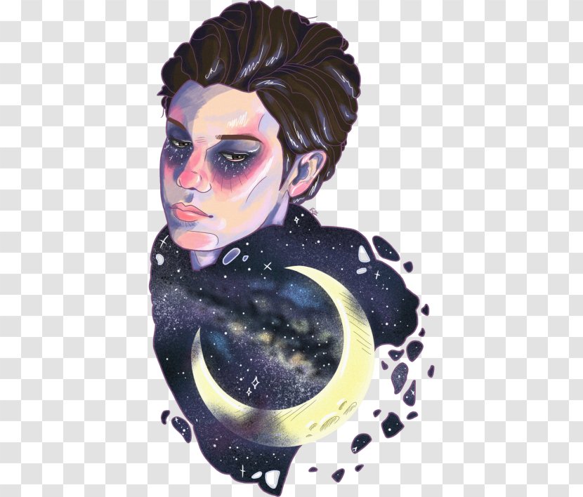 Brendon Urie Panic! At The Disco LA Devotee Drawing - Moon - Doodle Sun Transparent PNG