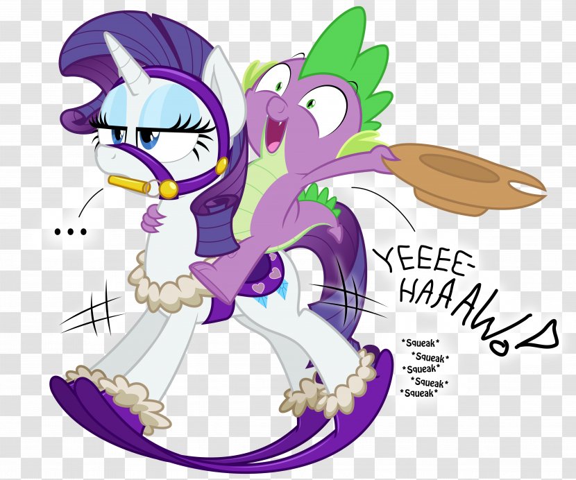 Rarity Spike My Little Pony Horse - Flower Transparent PNG