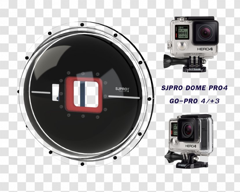 Camera Lens GoPro HERO4 Silver Edition Black - Gopro Hero Lcd Transparent PNG