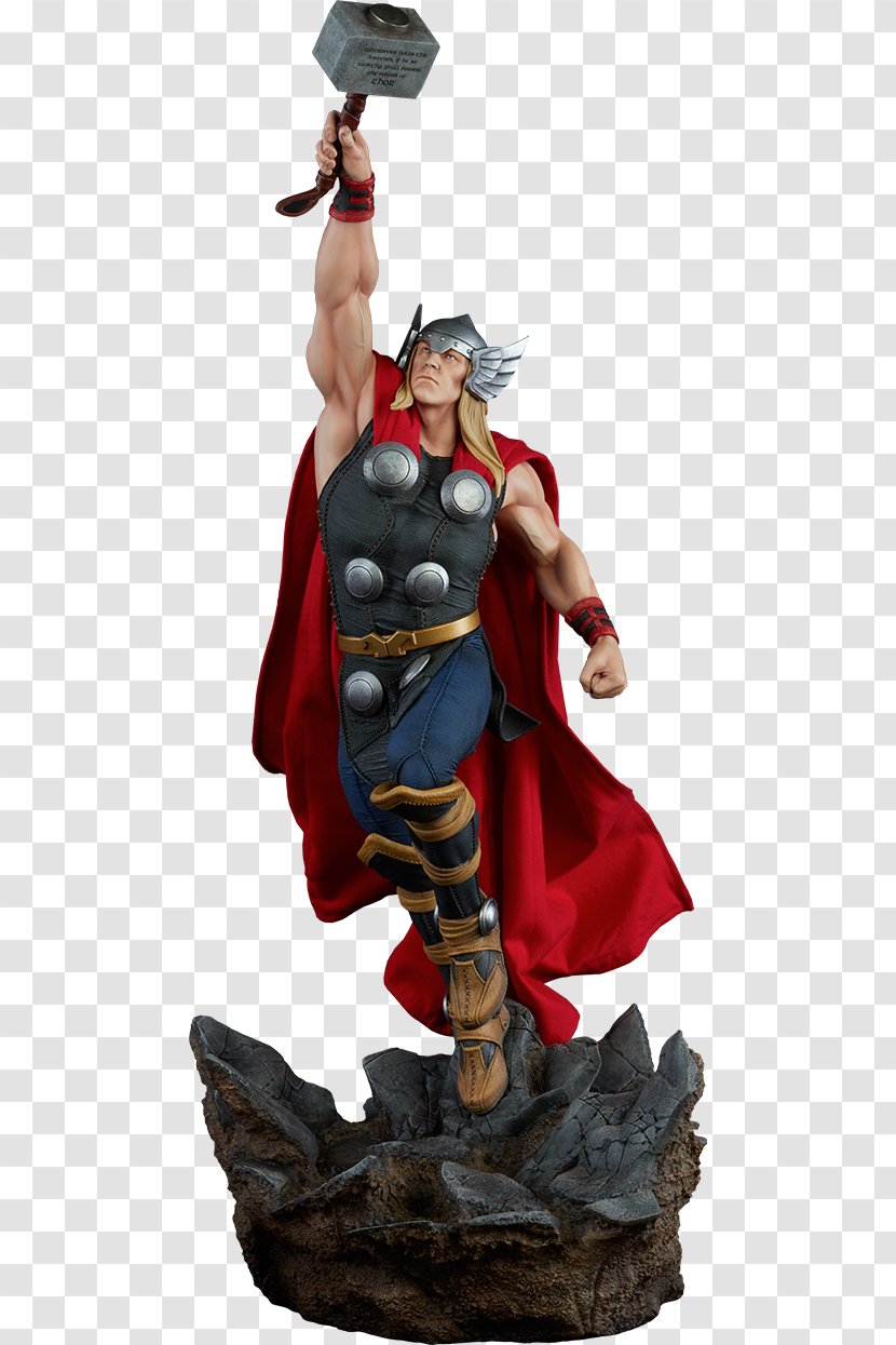 Thor Hulk Statue Iron Man Captain America - Marvel Avengers Assemble Transparent PNG