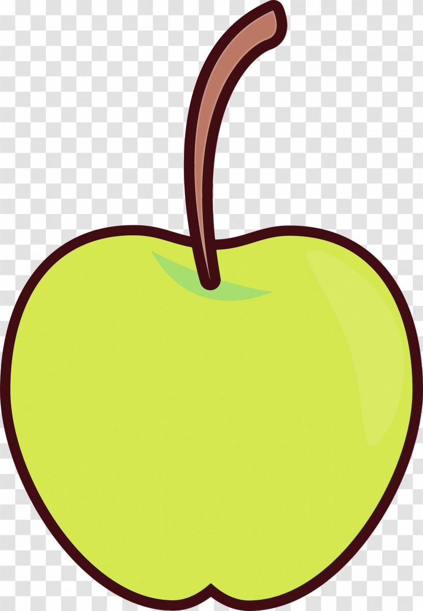 Yellow Apple Line Meter Transparent PNG