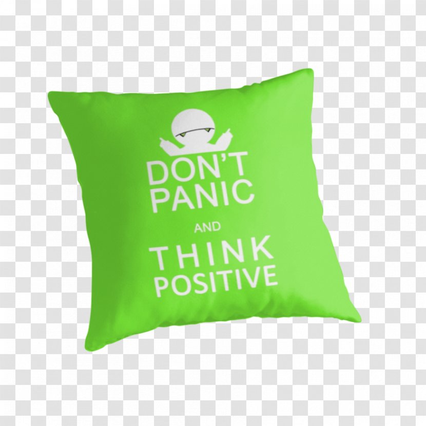 Marvin Throw Pillows Paranoid Android Cushion - Positive Thinking Transparent PNG