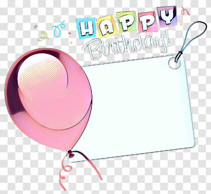 Happy Birthday Balloon - Heart Pink Transparent PNG