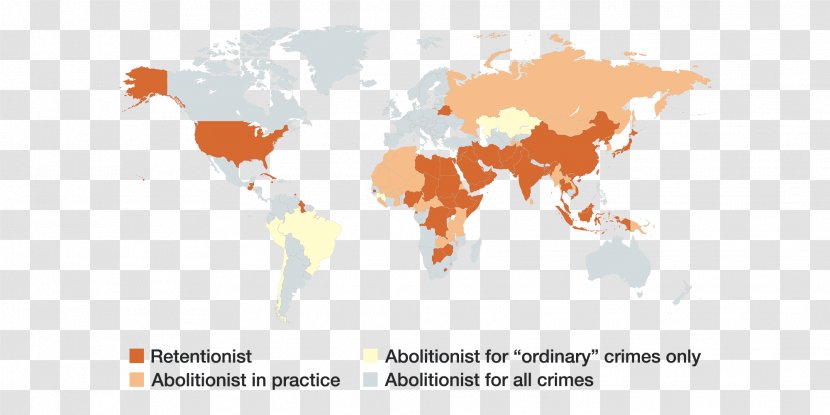 World Map United States Capital Punishment Death Row - Around The Transparent PNG