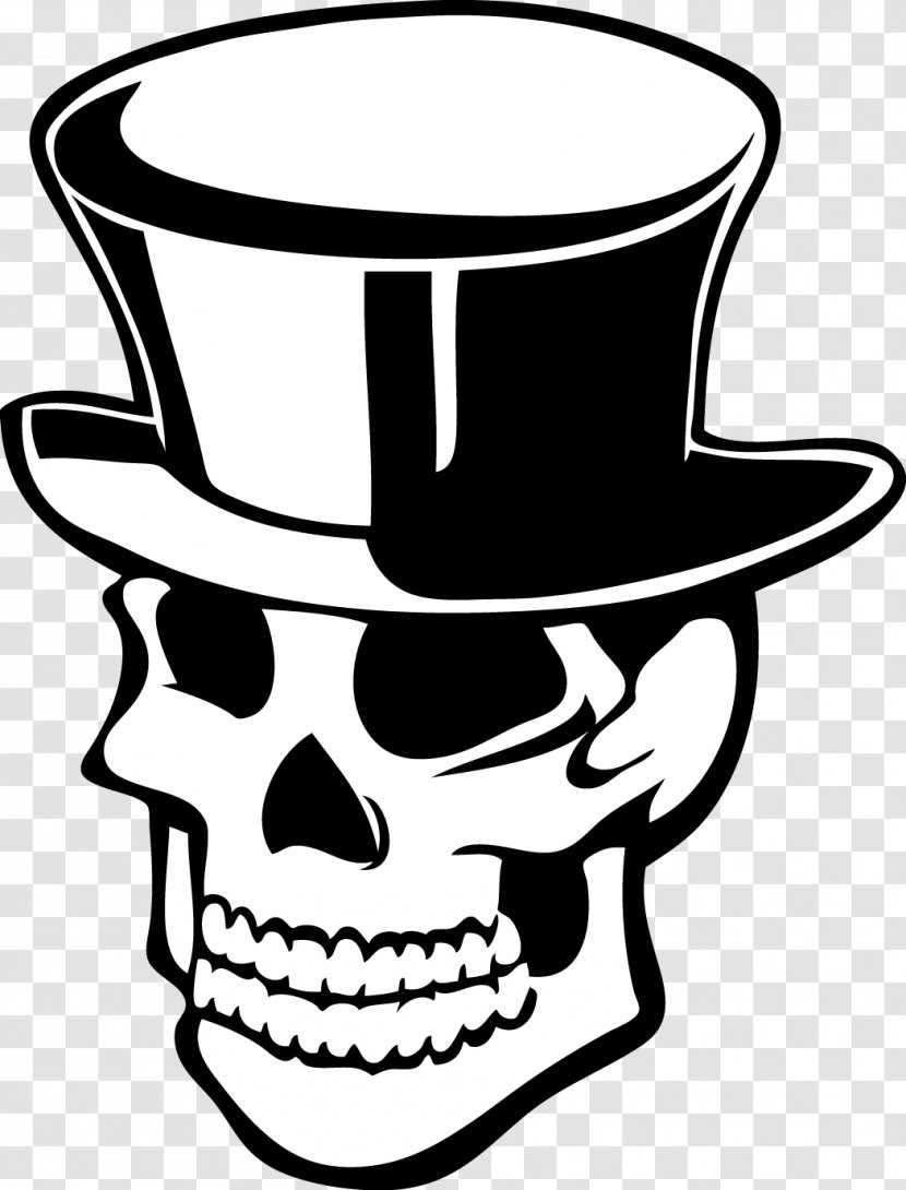 Skull Stock Photography Clip Art - Line - Skulls With Top Hats Transparent PNG