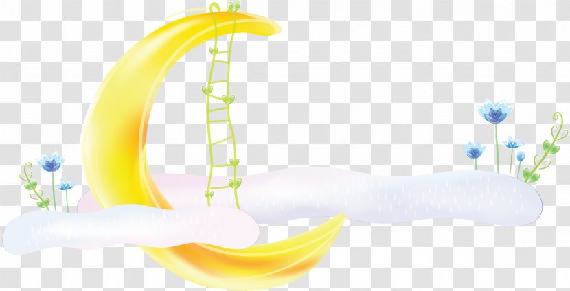 Cartoon - Fukei - Yellow Clouds Transparent PNG