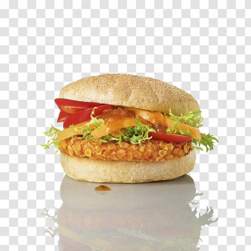 Salmon Burger Veggie Hamburger Chicken Sandwich Buffalo - Finger Food - Flake Ham Transparent PNG