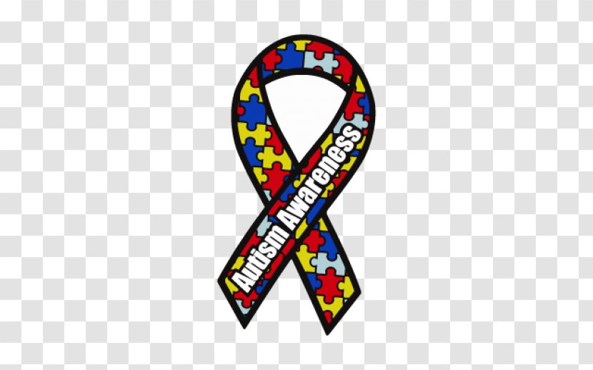 Awareness Ribbon World Autism Day College Of Optometrists In Vision Development - Bumper Sticker Transparent PNG