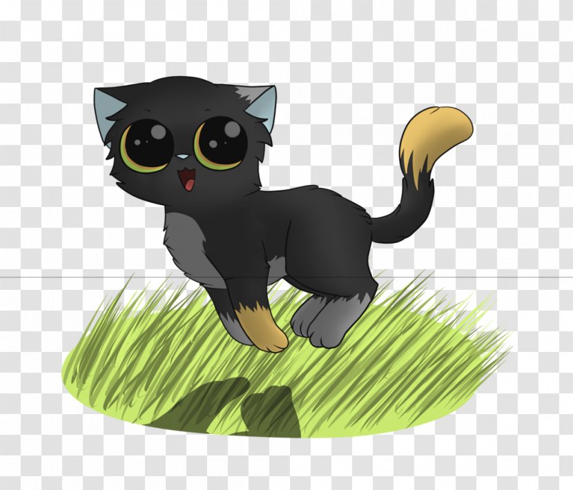 Whiskers Kitten Black Cat - Like Mammal Transparent PNG