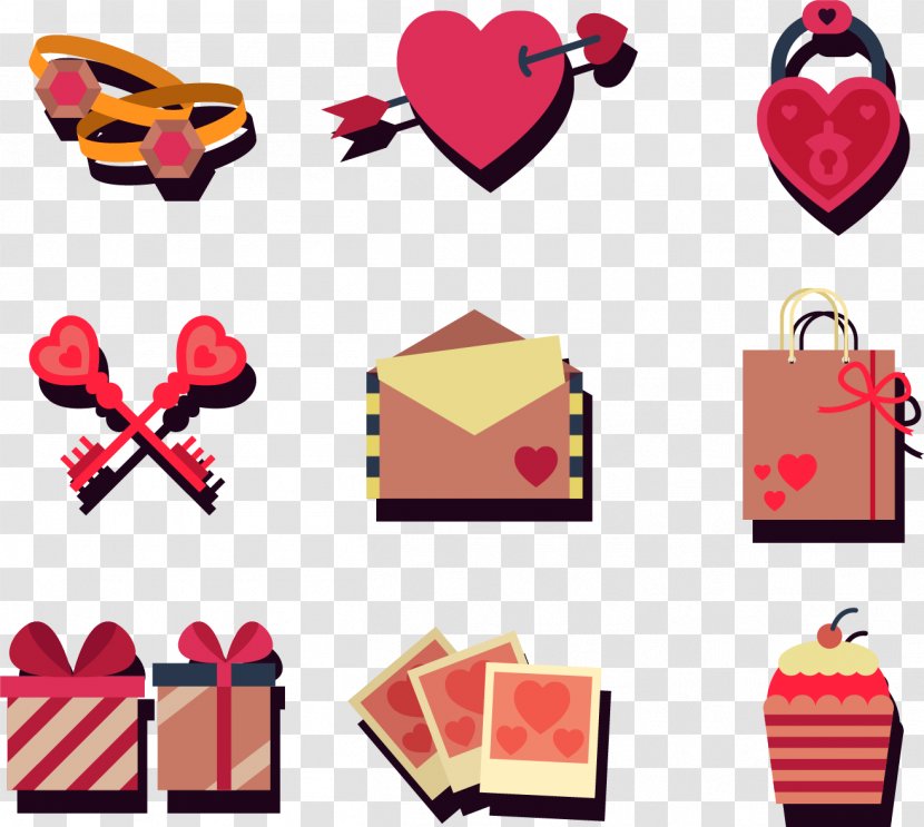 Valentines Day Clip Art - Brand - Retro Sweet Sticker Transparent PNG
