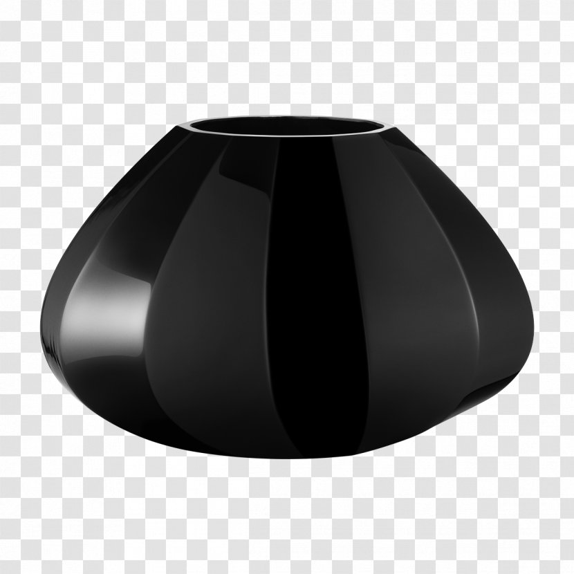 Vase Glass Facet Designer - Black - Transparent Transparent PNG