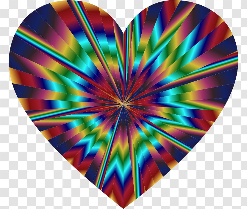 Symmetry Heart Circle Petal Pattern - Starburst Transparent PNG